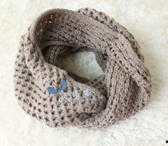 钩成人短款围巾图片视频,温暖冬日，一钩即成